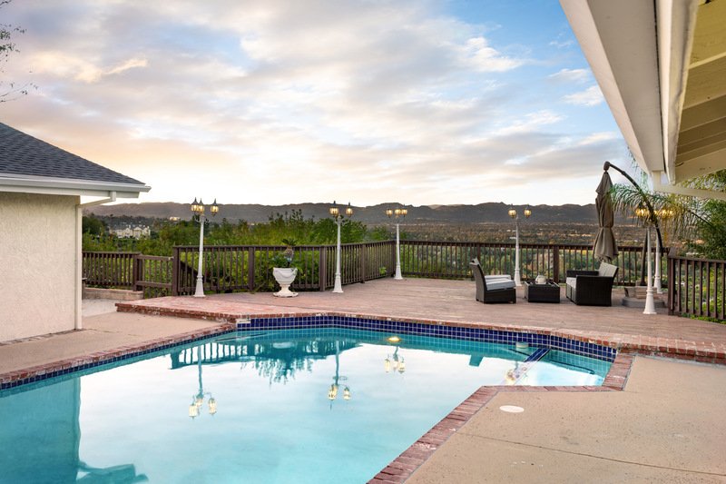 patio de casa con alberca en puebla 